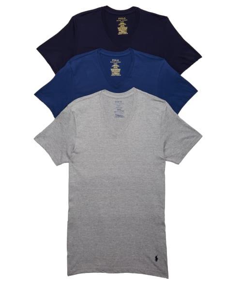 Classic Fit Cotton Wicking V-Neck T-Shirt 3-Pack Product Image