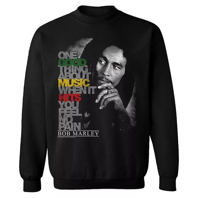 Mens Bob Marley Lyric Good Music Sweatshirt Product Image