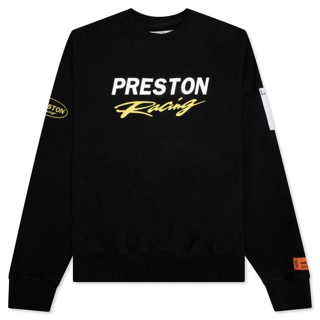 Preston Racing Crewneck - Black/White Male Product Image