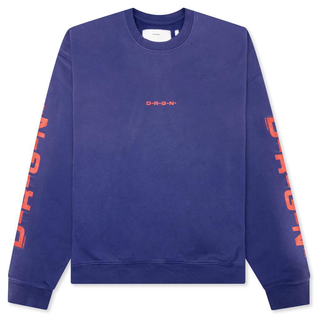 Origins Bleached Oversize Crew - Bleached Blue Male Product Image