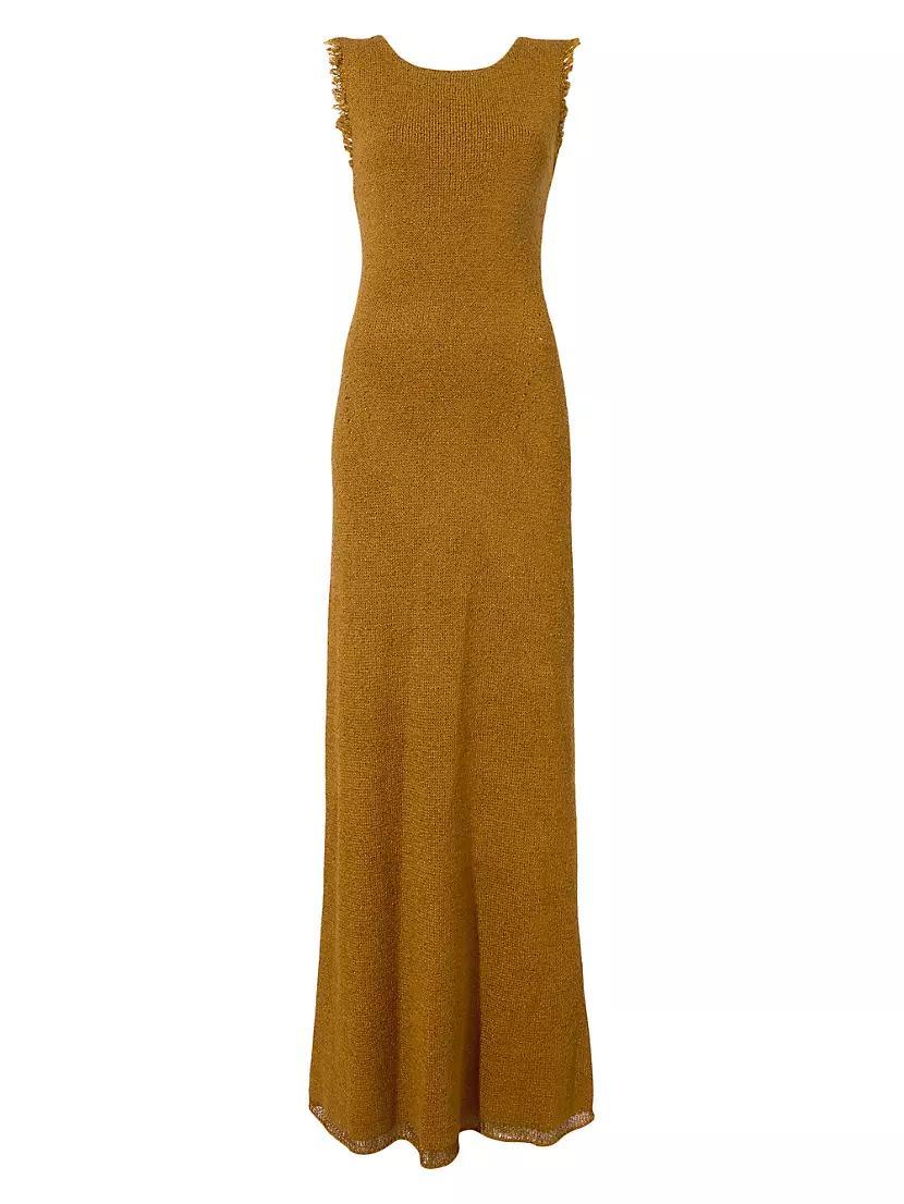 Silvia Silk Bouclé Maxi Dress product image