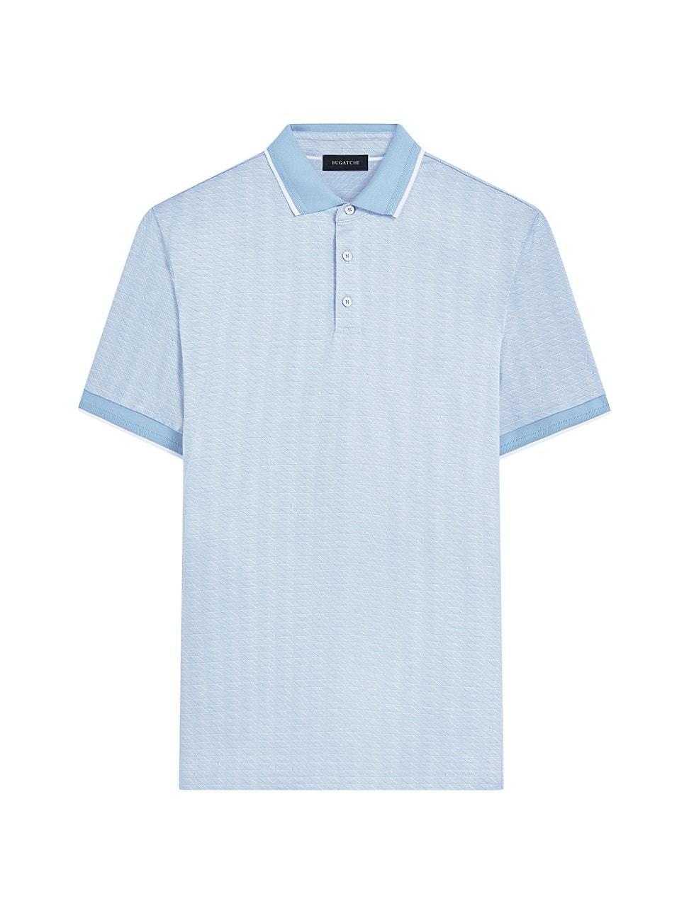 Mens 3-Button Cotton-Blend Polo Shirt Product Image