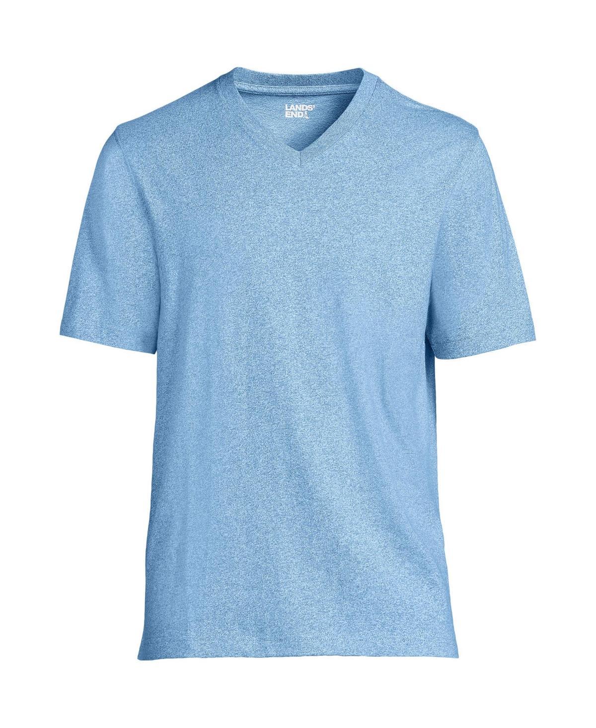 Lands End Mens Super-t Short Sleeve V-Neck T-Shirt Product Image