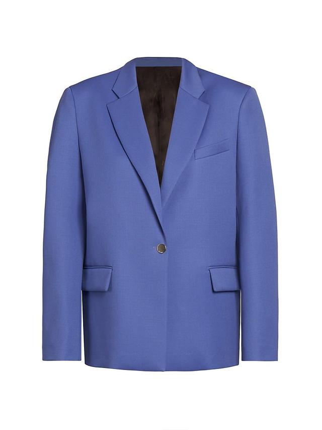 Womens Oversized Single-Breasted Blazer Product Image