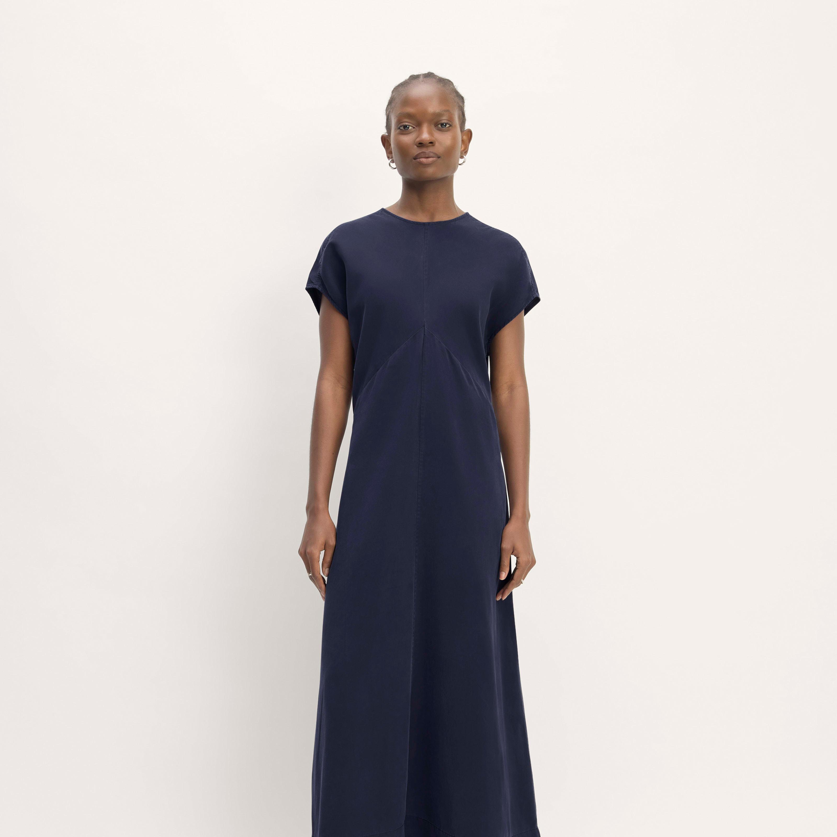 The TENCEL™ Short-Sleeve Midi Dress Product Image