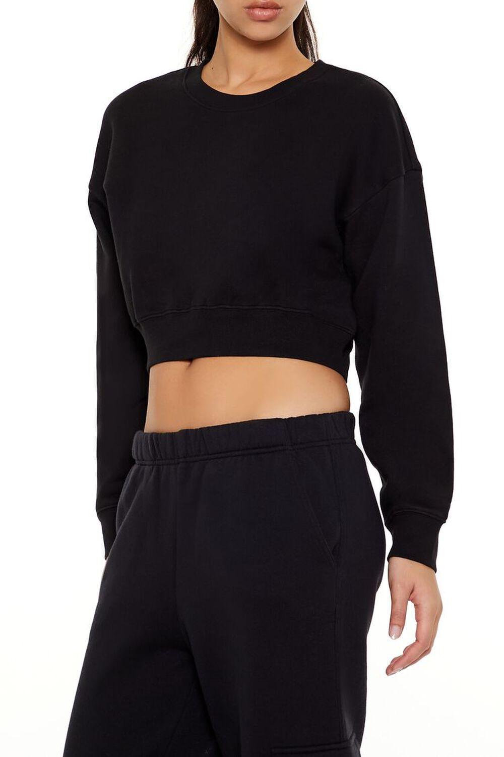 French Terry Cropped Pullover | Forever 21 Product Image