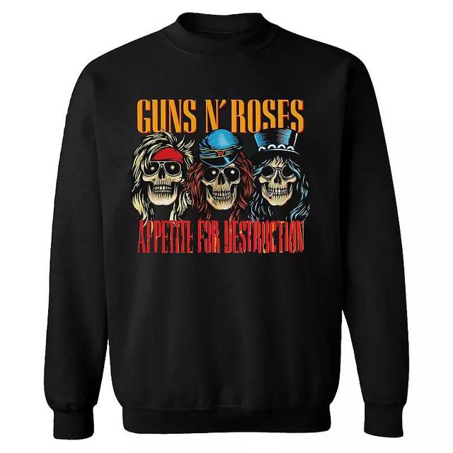 Mens Guns n Roses Skulls Sweatshirt Product Image