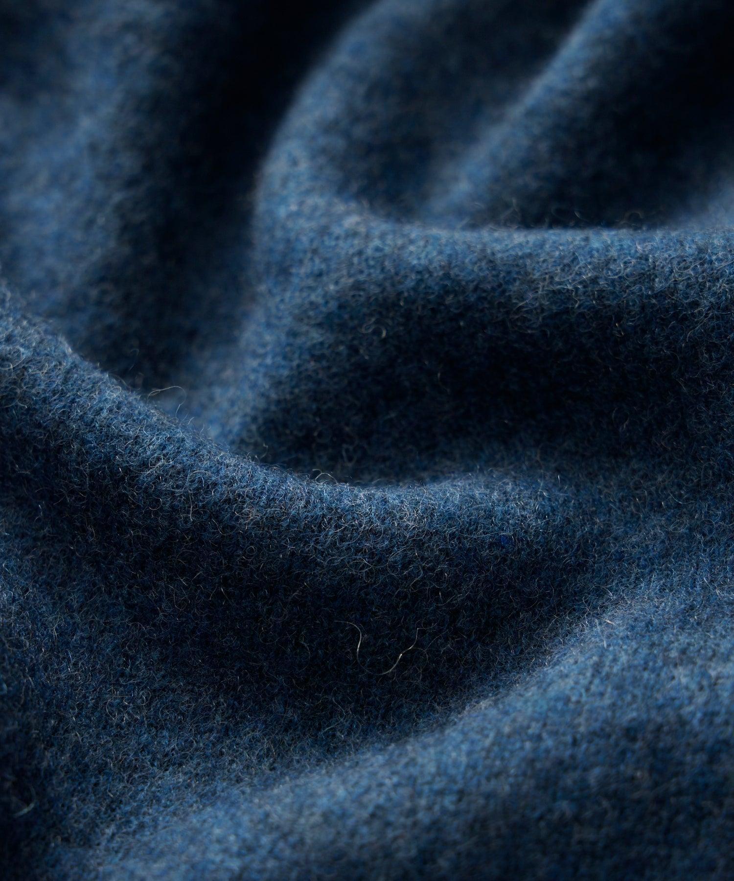 Italian Cashmere Half-Zip Sweater in Navy Product Image