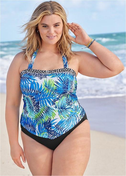 Animal Elastic Tankini Top Product Image