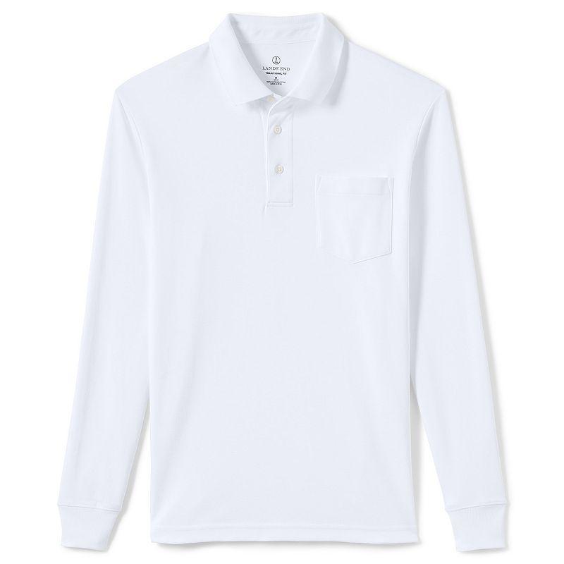 Mens Lands End Classic-Fit Super Soft Supima Pocket Polo Product Image