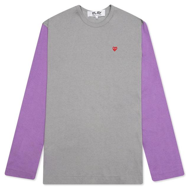 Bi-Color T-Shirt - Grey/Purple Male Product Image