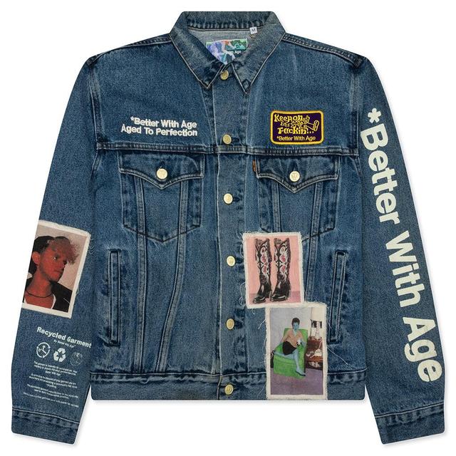 Portrait Denim Jacket - Multi Male Product Image