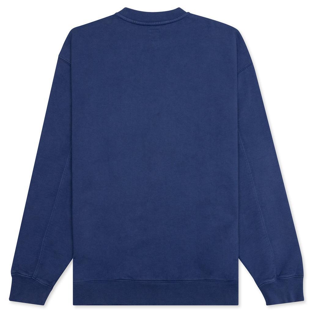 Relaxed Cat Crewneck - Washed Navy Male Product Image