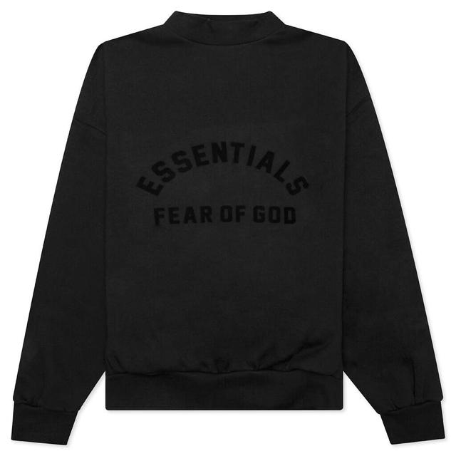 Essential Crewneck - Jet Black Male Product Image