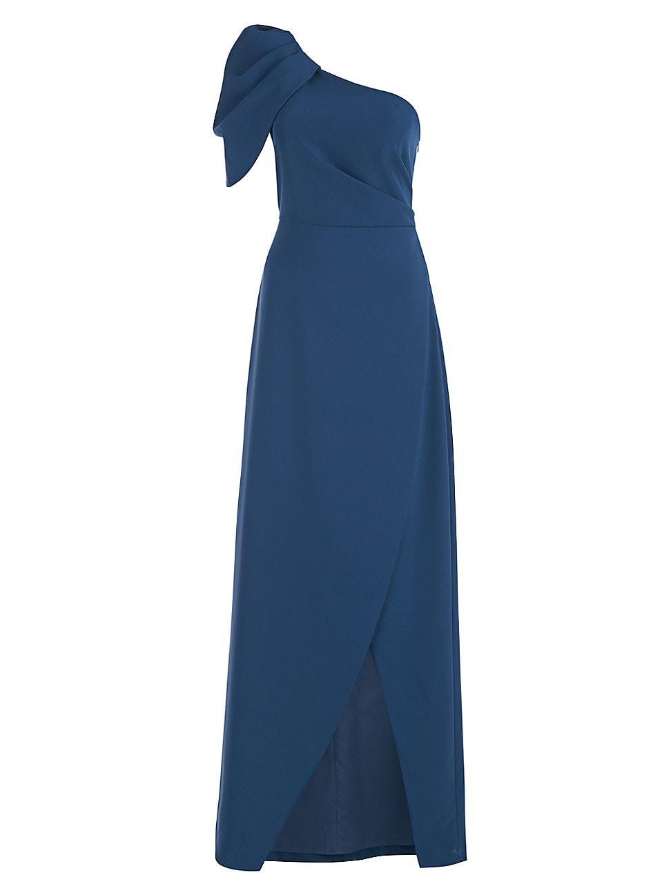 Kay Unger Briana One-Shoulder Draped Gown Product Image