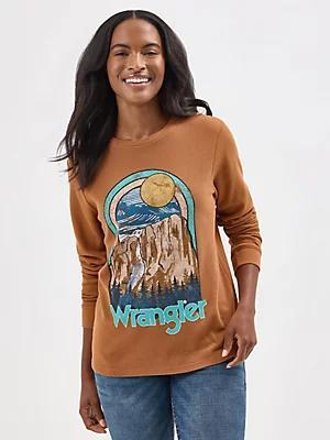 Women's Long Sleeve Thermal Graphic Tee | Women's TOPS | Wrangler® Product Image