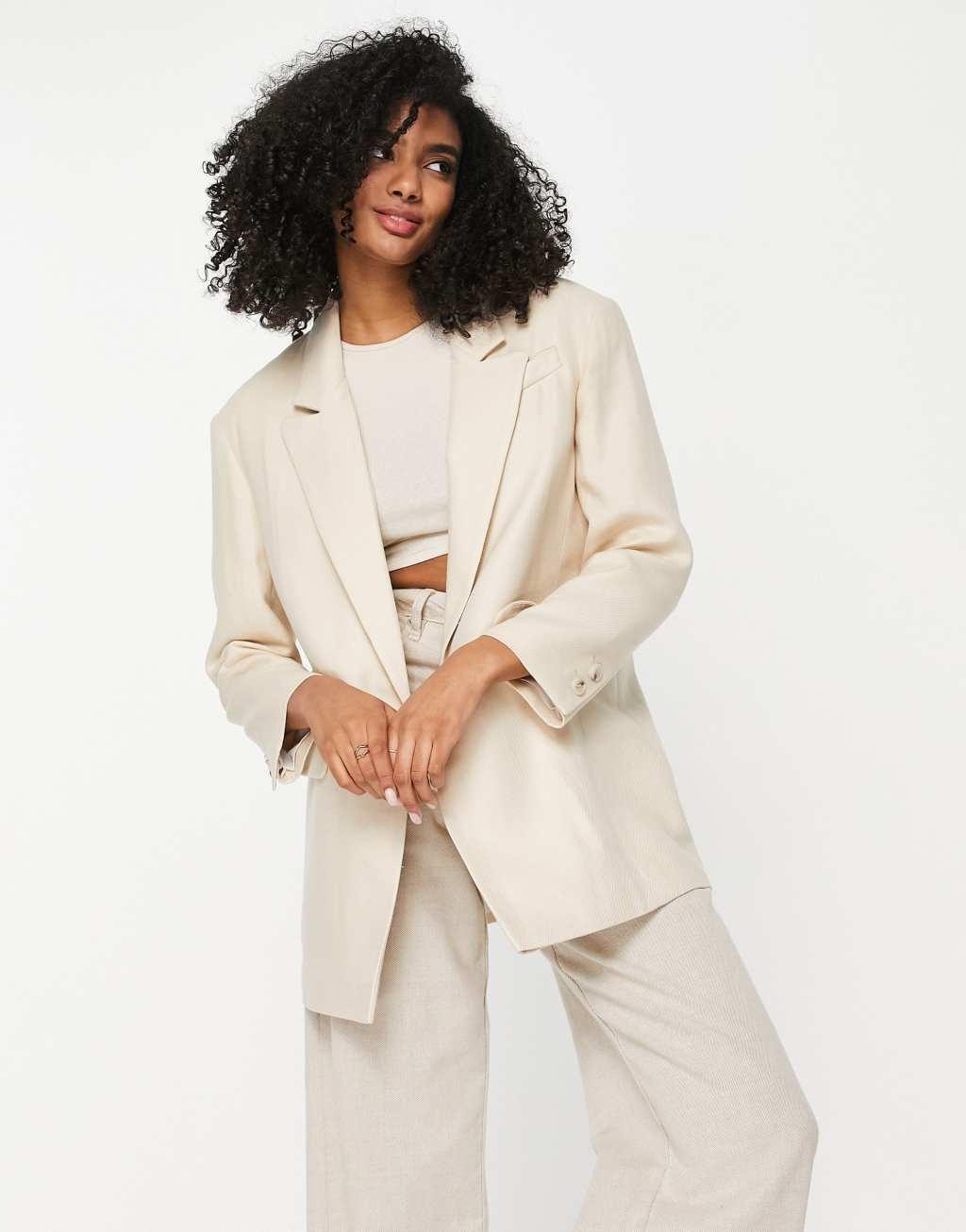 Topshop relaxed over sized 80s blazer product image