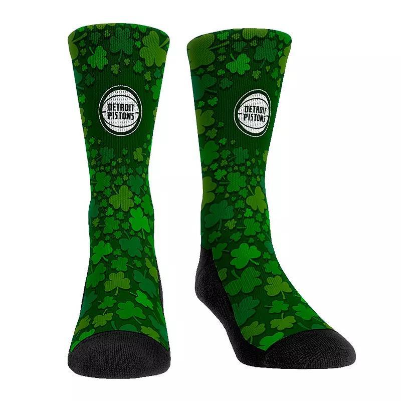 Rock Em Socks Brooklyn Nets St. Pattys Day Shamrock Crew Socks, Mens Product Image