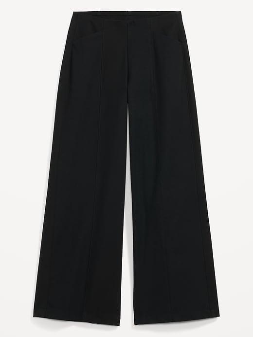 High-Waisted Pull-On Pixie Wide-Leg Pants Product Image