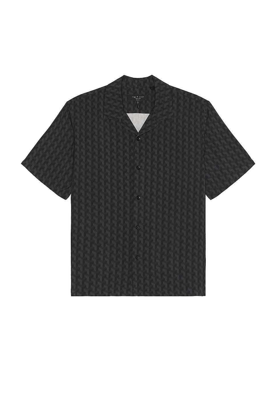 Rag & Bone Printed Avery Shirt Black. (also in M, S). Product Image