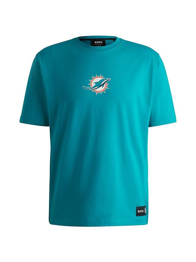 Mens BOSS x NFL Stretch Cotton T-Shirt with Special Branding Product Image