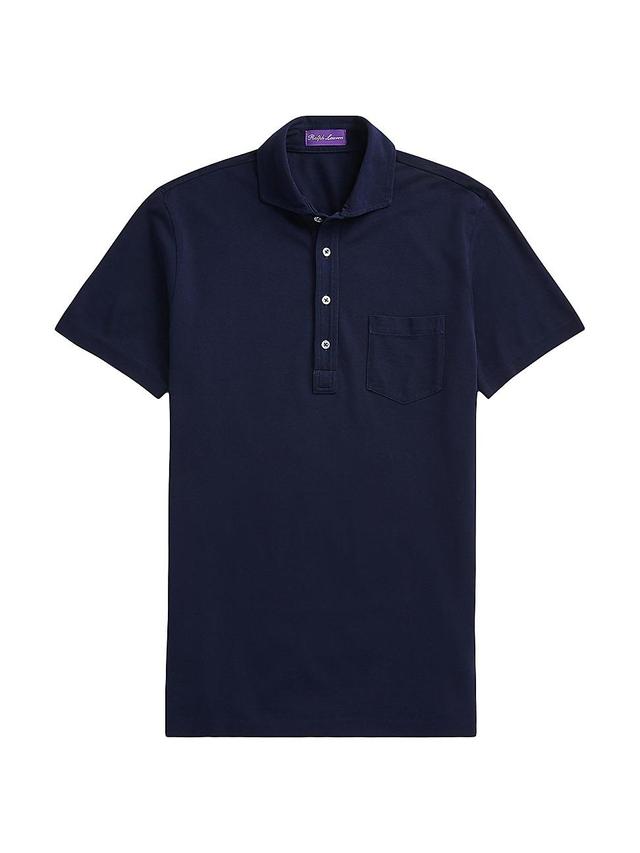 Mens Washed Non-Logo Short-Sleeve Polo Product Image