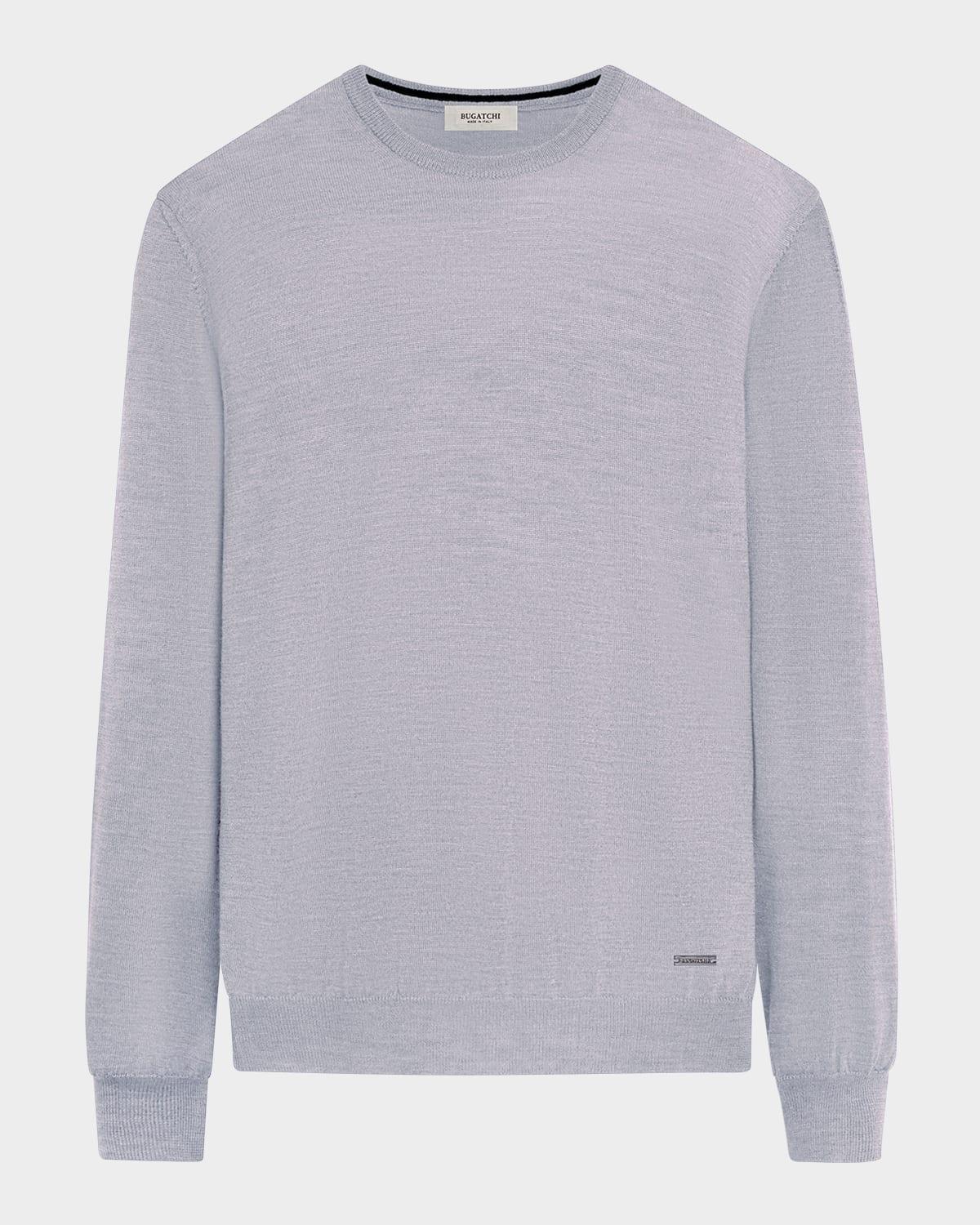 Mens Merino Wool Crewneck Sweater Product Image