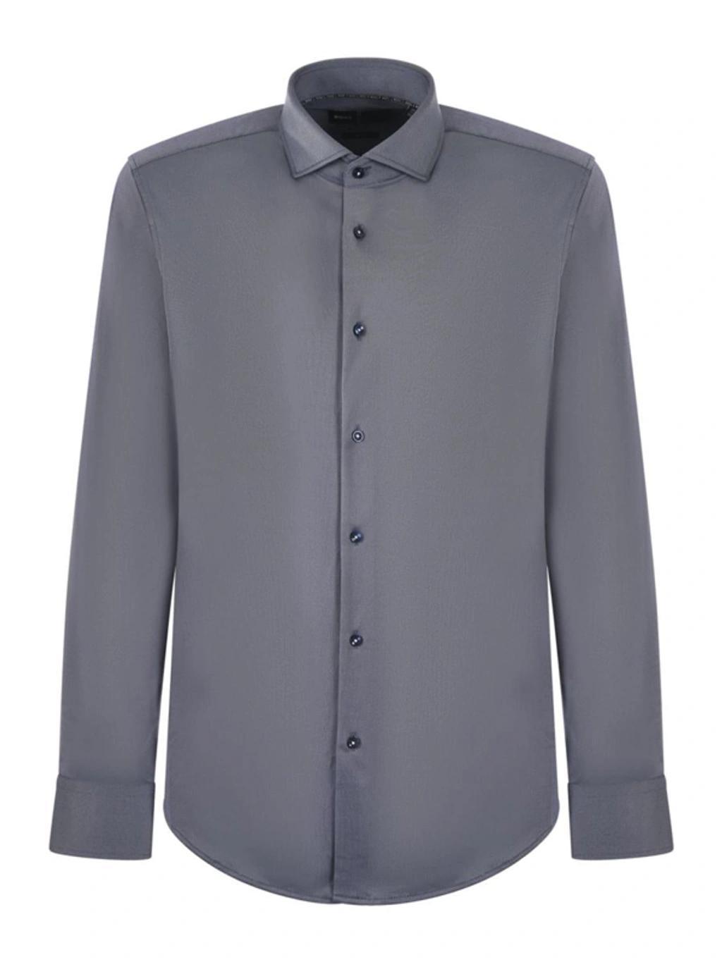 HUGO BOSS Camicia Boss In Blu Product Image