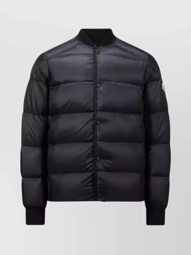 Short Quilted Down Jacket In Black Product Image