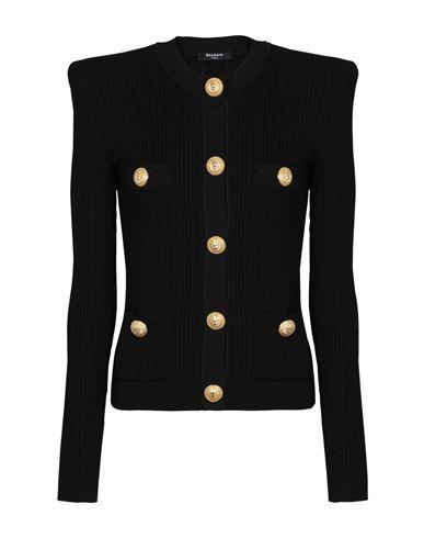 Black Button Cardigan Product Image