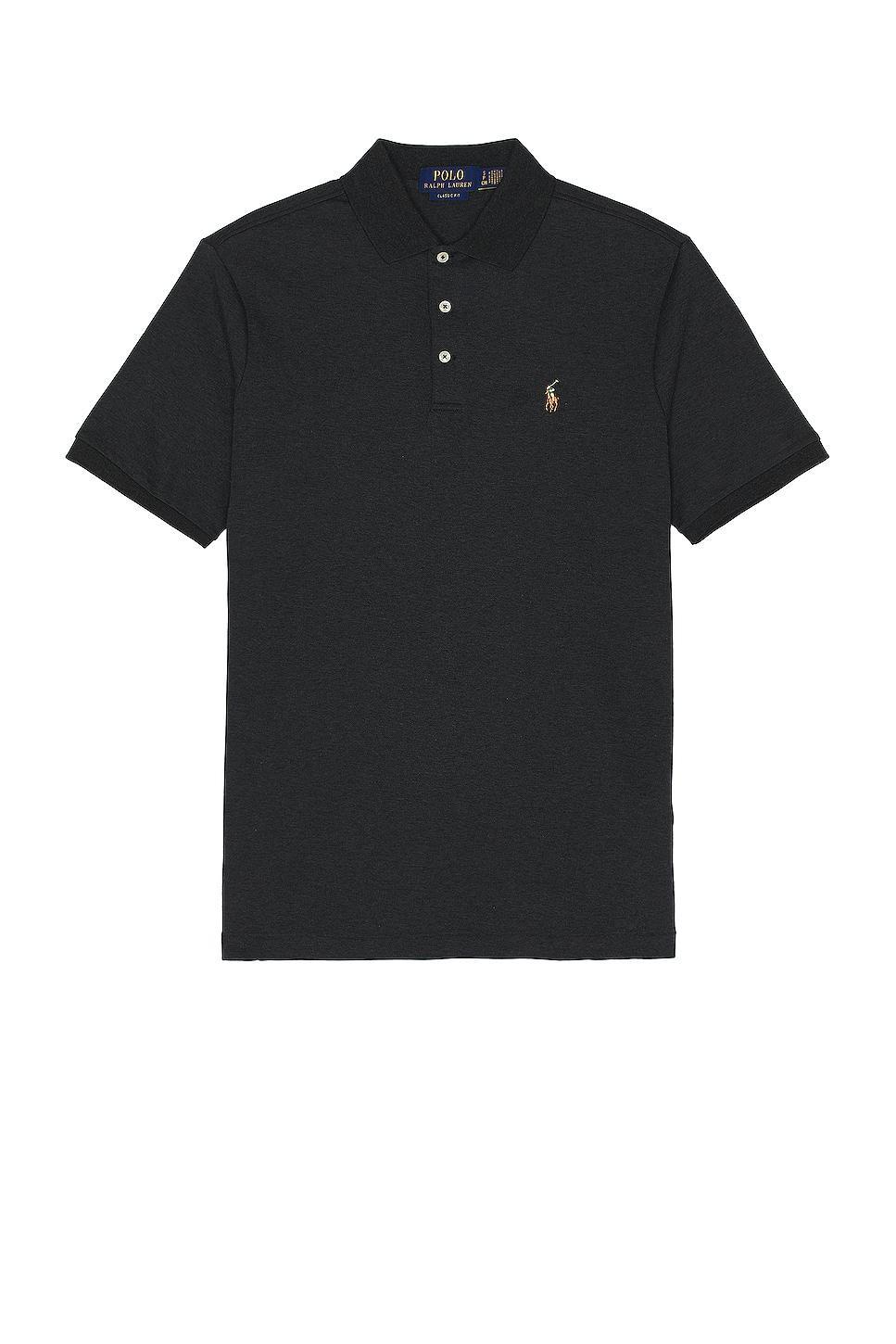 Polo Ralph Lauren Pima Polo in Black Product Image