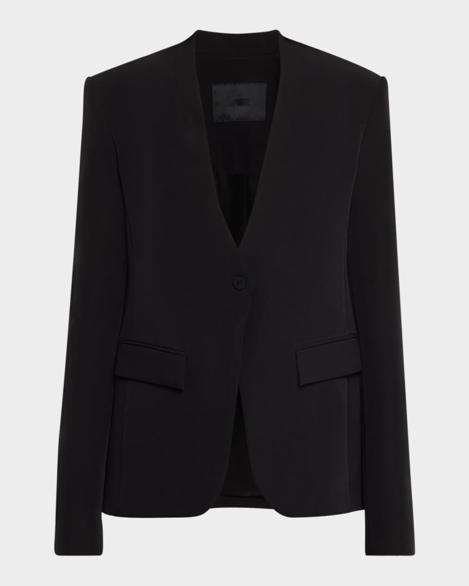 Matte Crepe Single-Breasted Blazer product image