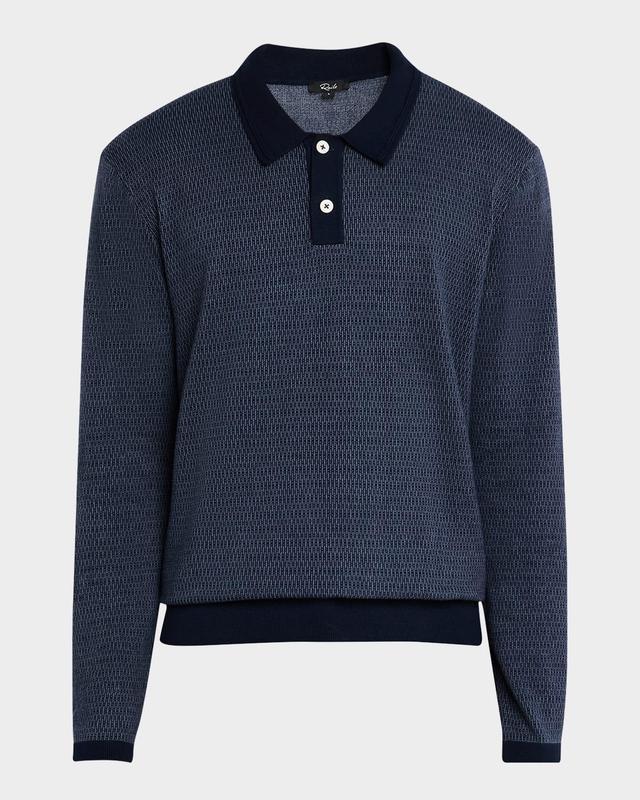 Mens Greenwich Jacquard Polo Sweater Product Image