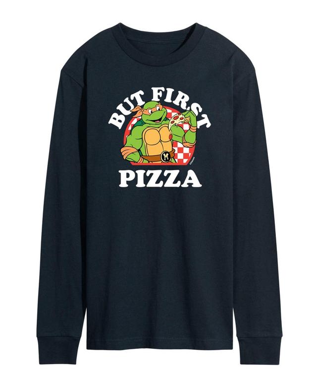 Mens Teenage Mutant Ninja Turtles Pizza T-shirt Product Image