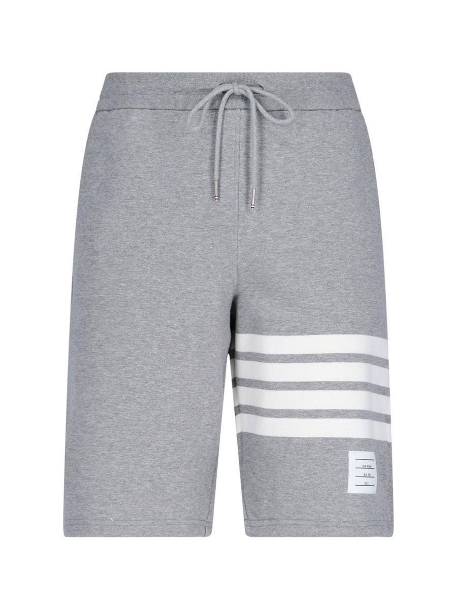 THOM BROWNE Trousers In Grey Product Image