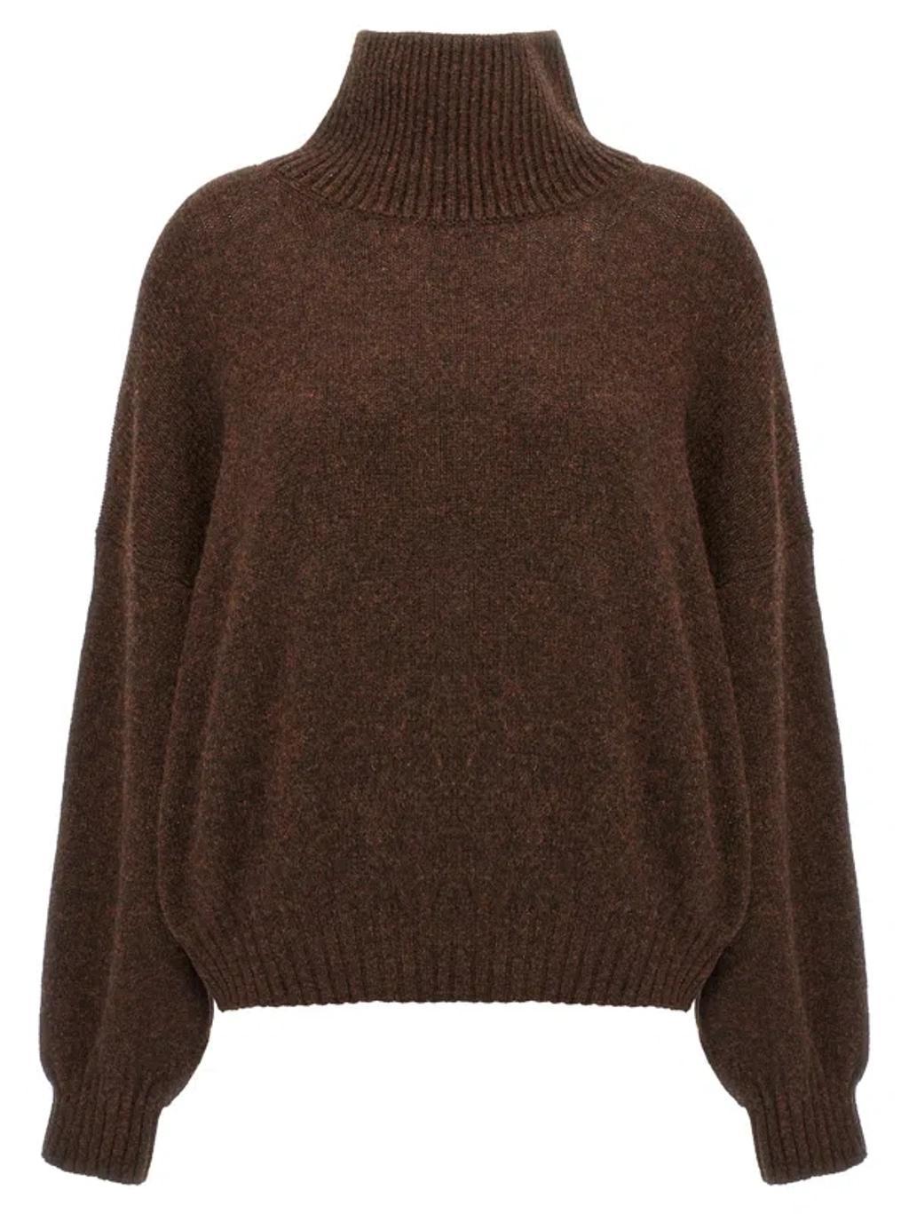 Morris Cashmere Blend Turtleneck Sweater In Brown Product Image