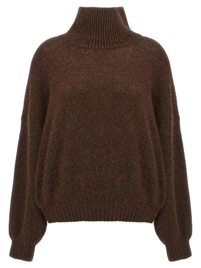 Morris Cashmere Blend Turtleneck Sweater In Brown Product Image