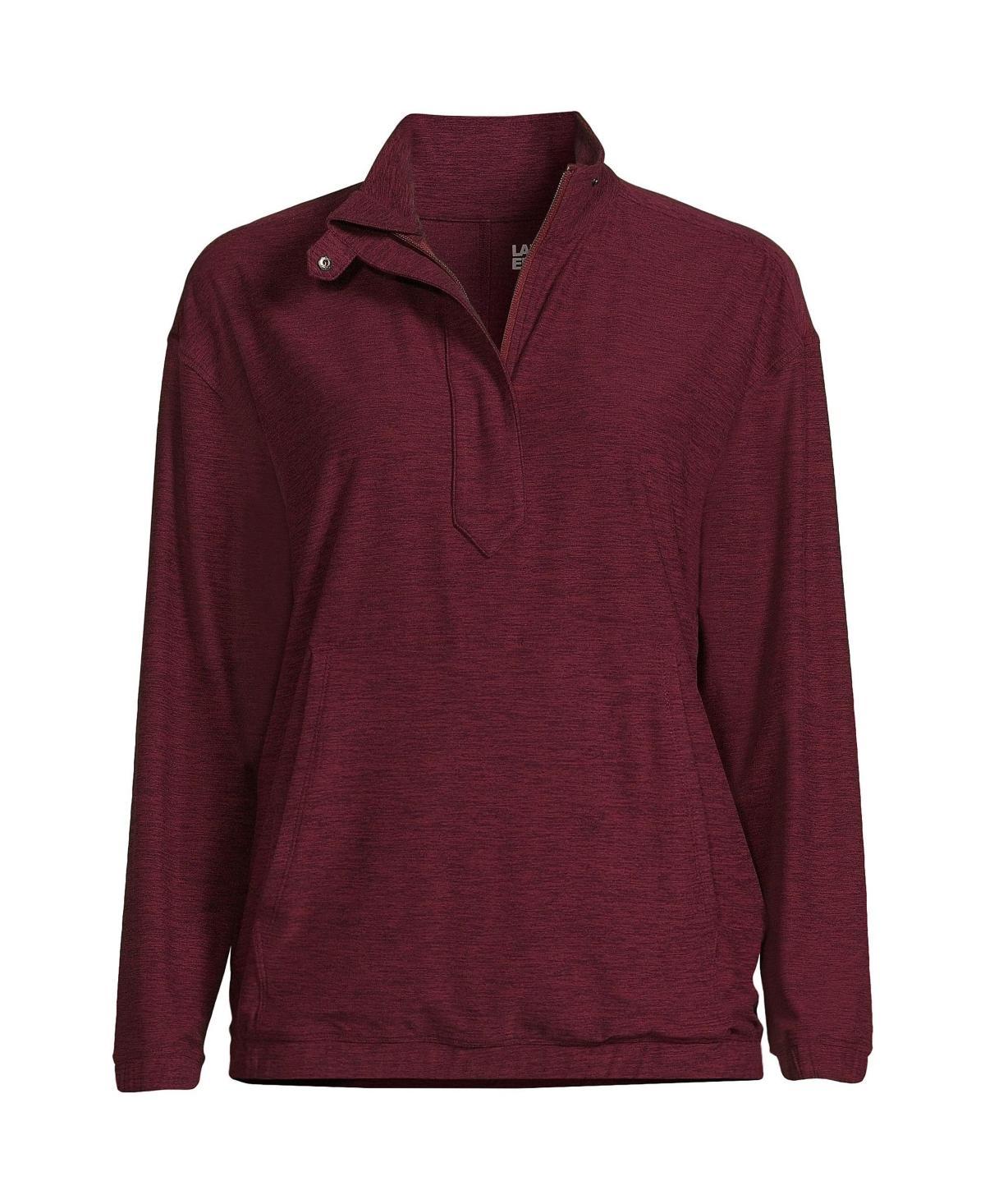 Womens Lands End Performance UPF 50 Quarter Zip Pullover Product Image