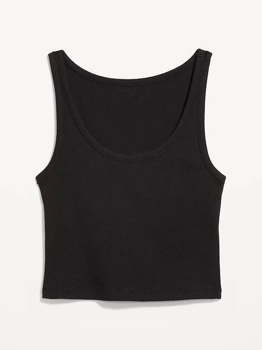 Ribbed Crop Tank Top Product Image