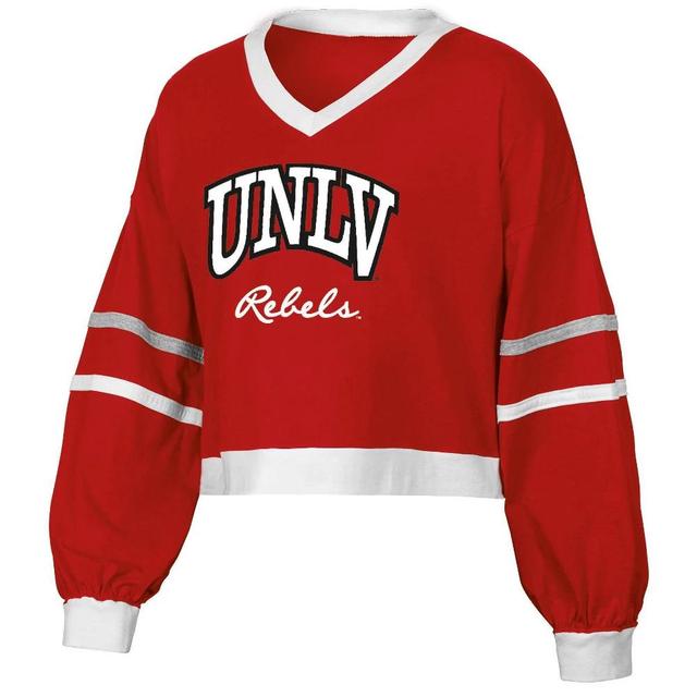 NCAA UNLV Rebels Womens Long Sleeve V-Neck T-Shirt Product Image