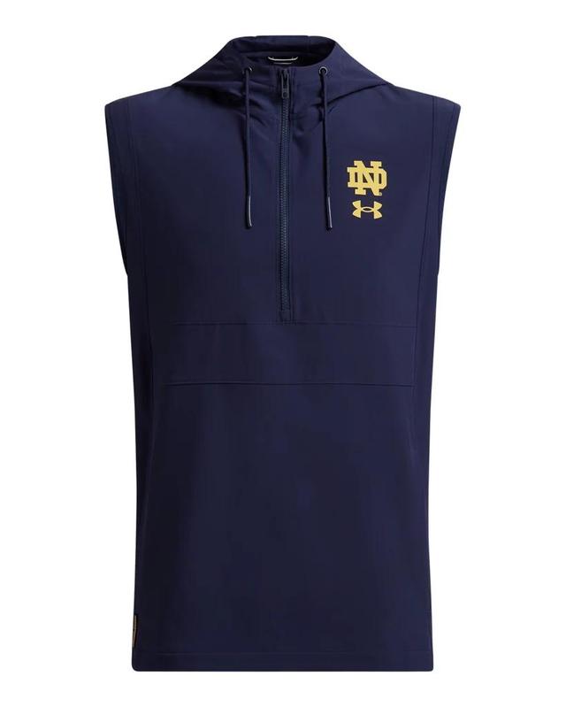 Men's UA Woven Collegiate Sleeveless Hoodie Product Image