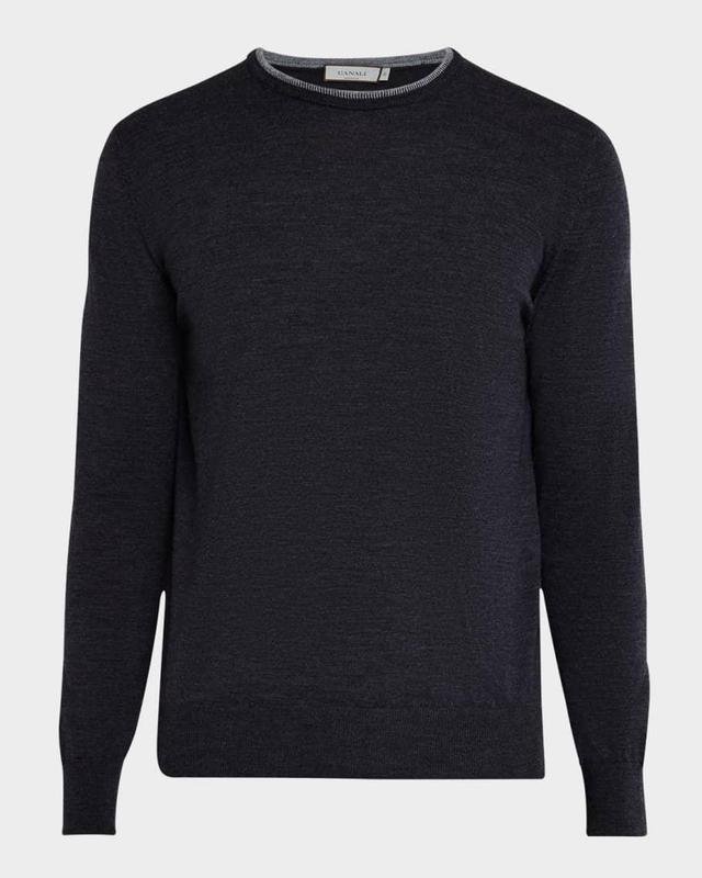 Men's Wool Tipped Crewneck Sweater Product Image