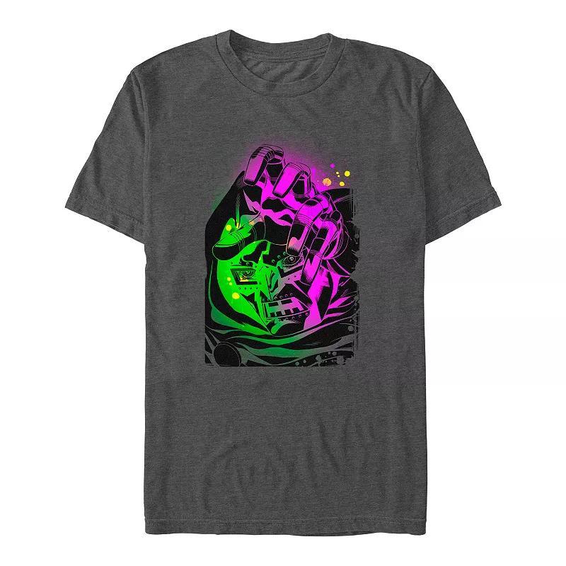 Big & Tall Marvel Fantastic Four Dr. Doom Glowing Graphic Tee, Mens Grey Heather Product Image