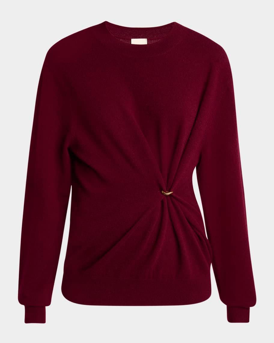 Ilaria Gathered Ring Wool-Cashmere Sweater product image