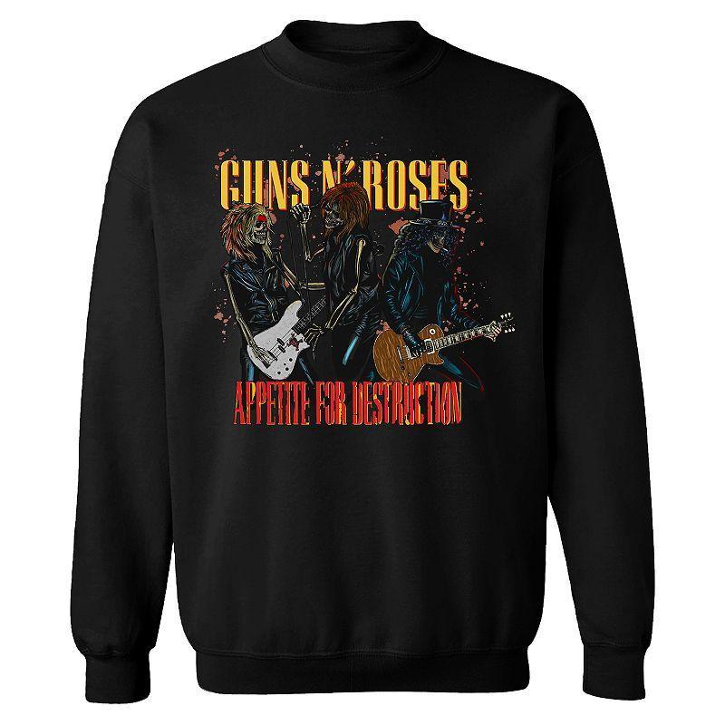 Mens Guns n Roses Three Skeletons Sweatshirt Product Image