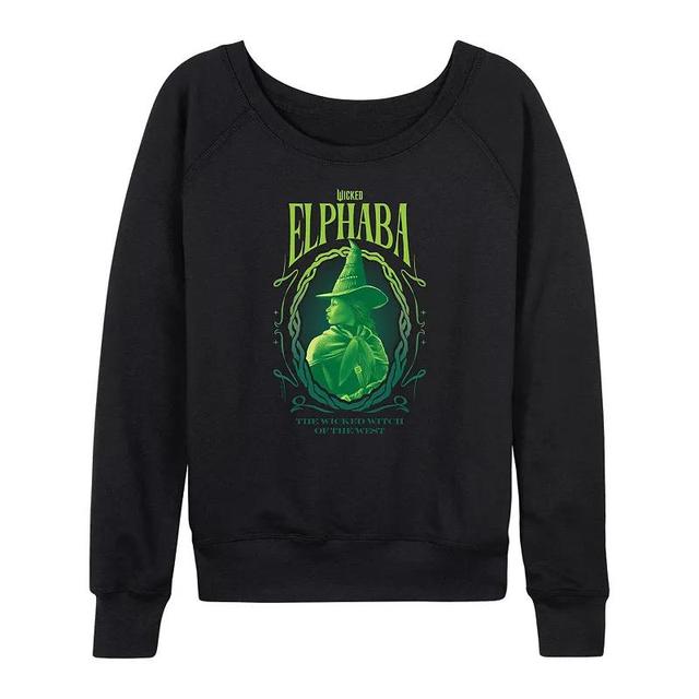 Womens Wicked Elphaba Wicked Witch Lightweight French Terry Sweatshirt Product Image