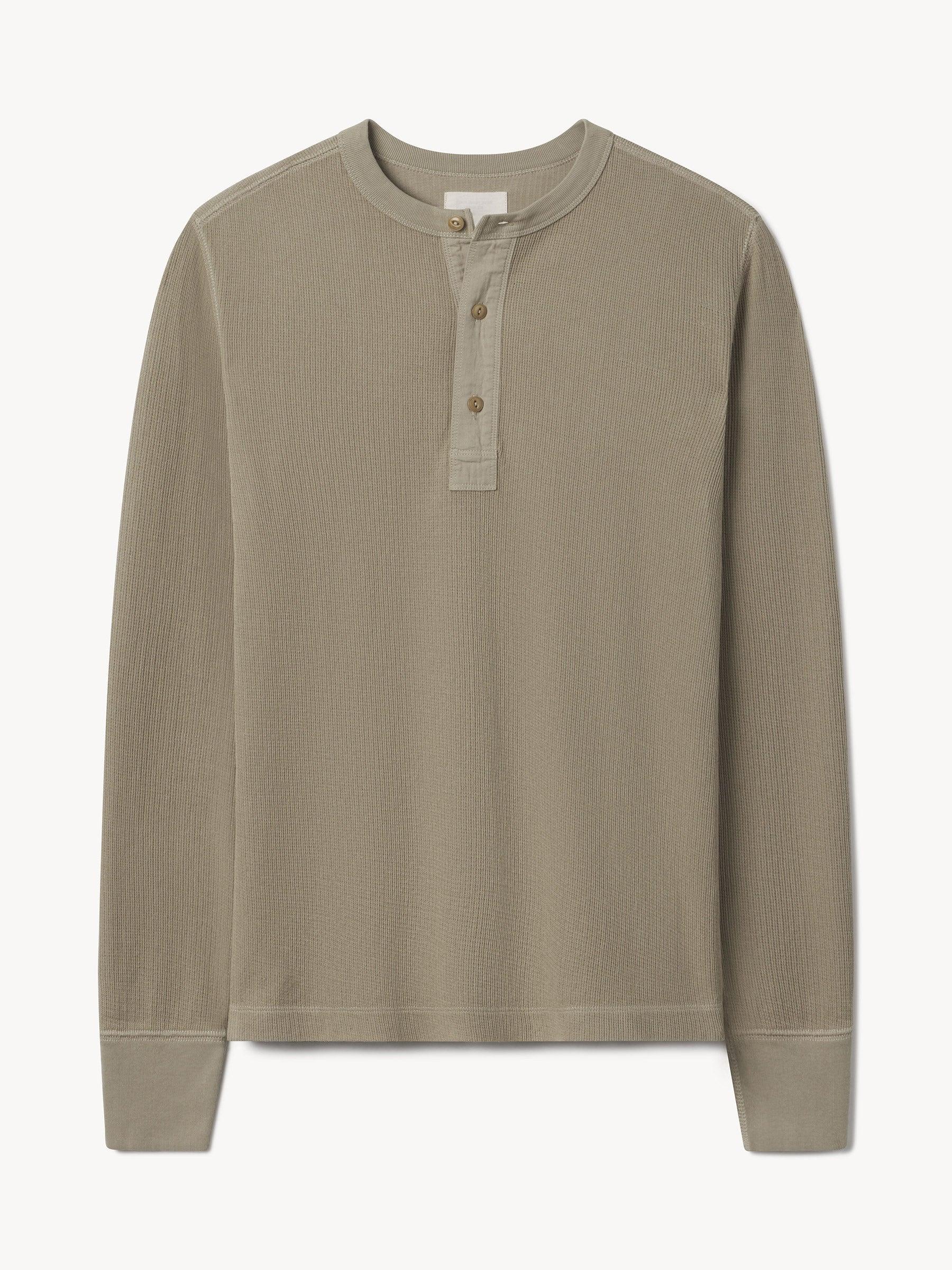 Sandstone Vintage Thermal Henley Product Image