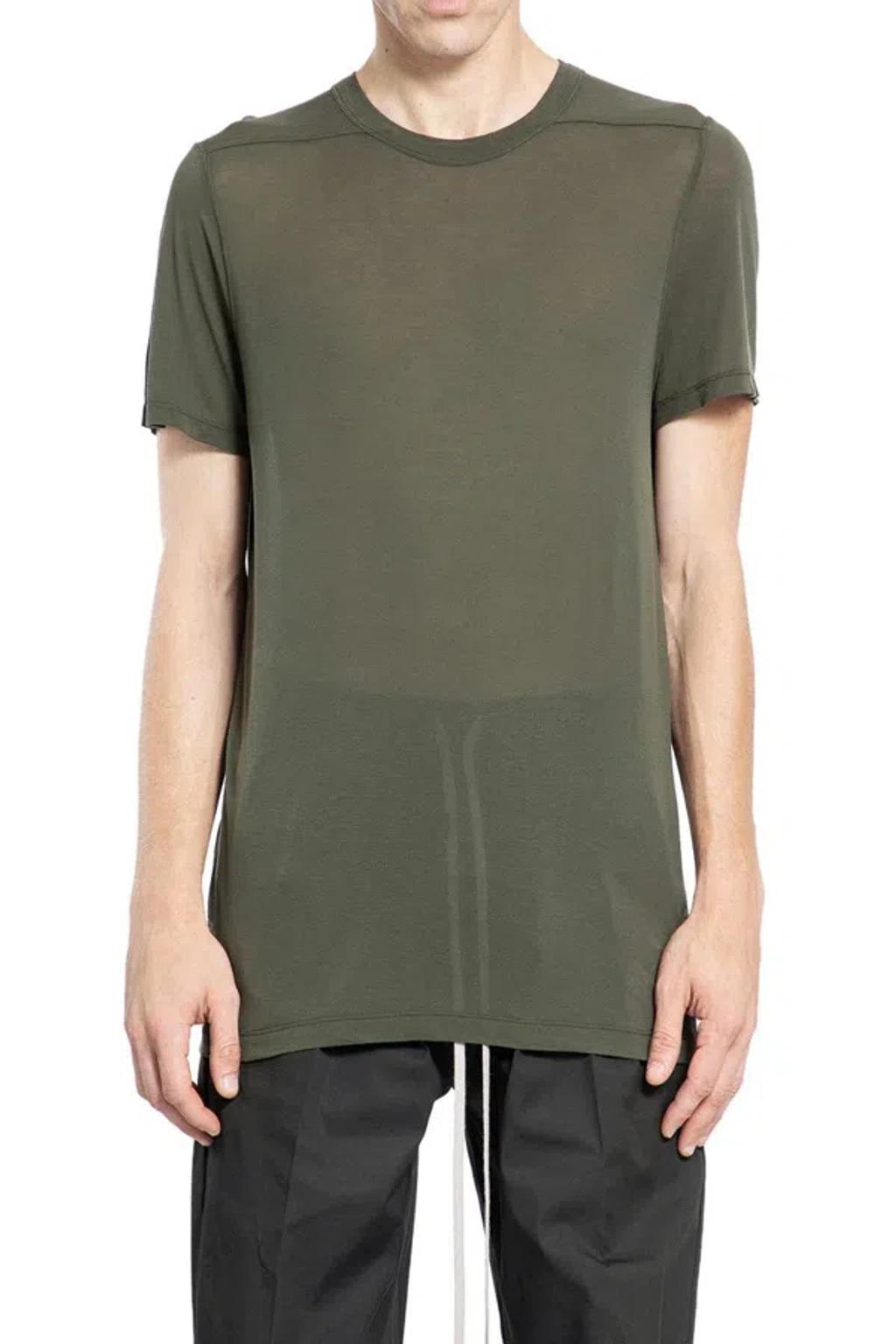 RICK OWENS Short Sleeves In Green Product Image