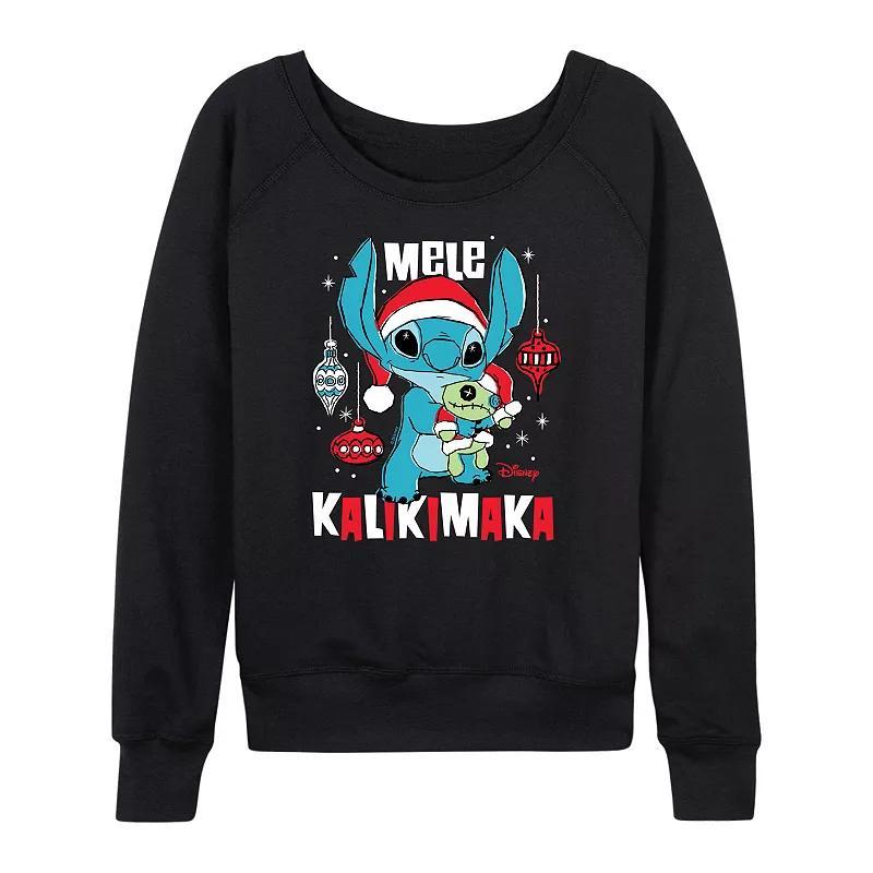 Disneys Lilo & Stitch Womens Mele Kalikimaka Lightweight French Terry Sweatshirt Product Image