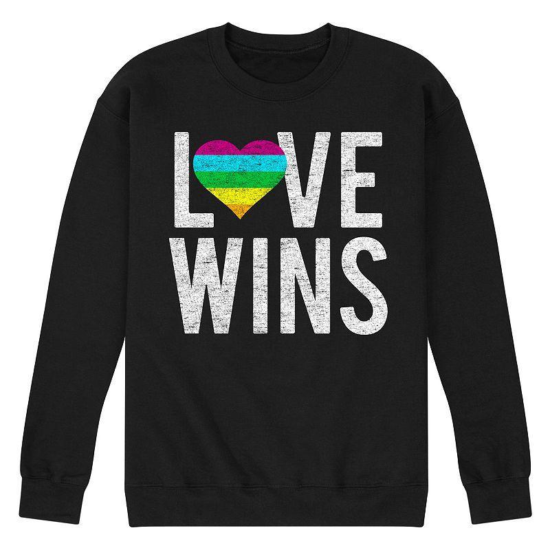 Mens Love Wins Fleece Sweatshirt Product Image